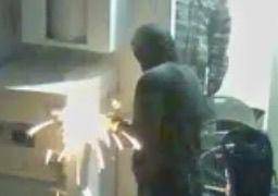 Utilizaron herramienta de corte con la intención de robar la caja fuerte.