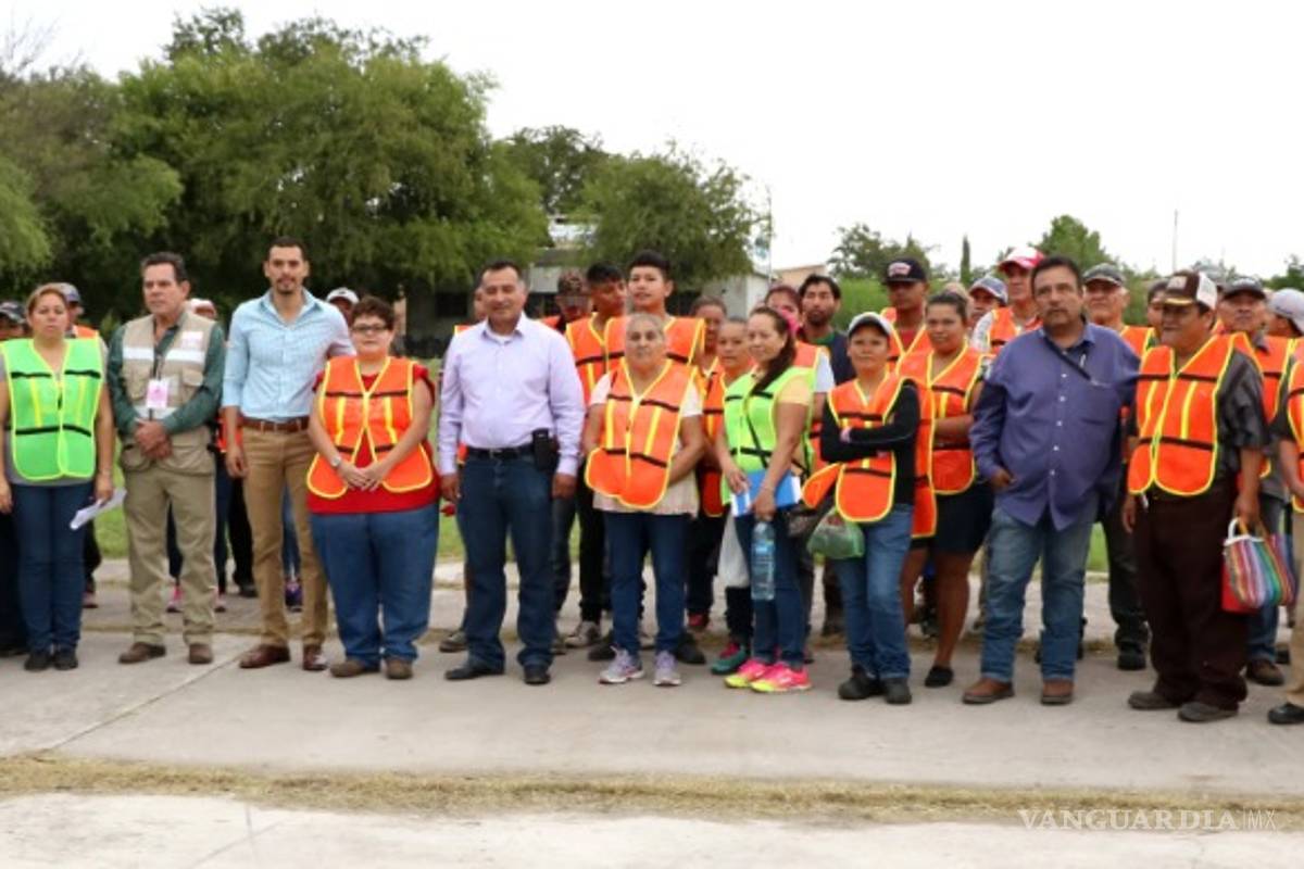 Arranca programa de empleo temporal en Nava; se benefician 205 personas