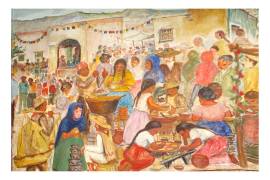 Fiestas religiosas legado de tlaxcaltecas que perduran en el Saltillo moderno.