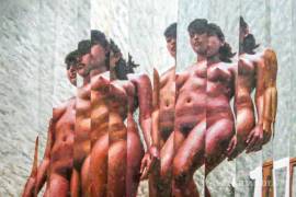 14 mar 2017. Presentacion de la exposición de Enrique Estrada, Serie en Movimiento, en el museo Rubén Herrera.