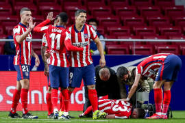 Luis Suárez le brinda la victoria al Atlético de Madrid