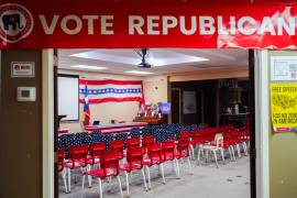 En la imagen se observa la sede del Partido Republicano del condado de Hidalgo, el miércoles 16 de septiembre de 2026, en McAllen, Texas.