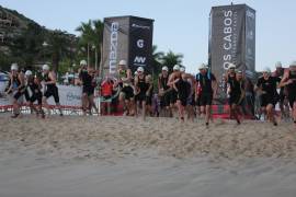 Con el pase en juego al Campeonato Mundial Ironman 70.3 en Francia, 600 atletas se dieron cita en Los Cabos