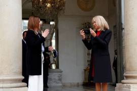 Beatriz Gutiérrez en París: se reúne con Brigitte Macron