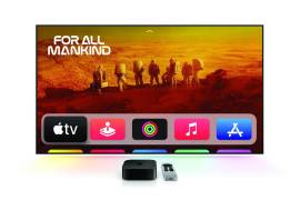 Imagen del nuevo dispositivo de televisión en “streaming” de Apple, el Apple TV 4K de tercera generación, que llegará a las tiendas este jueves.