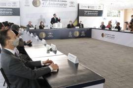 Mensaje. El alcalde Manolo Jiménez reconoció la labor de la Facultad de la Medicina durante la lucha contra el COVID-19.