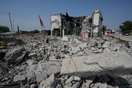 Se observa una vista general de la escuela afectada por un ataque el 28 de febrero, en la ciudad de Minab, en el sur de Irán.