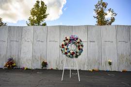 Memorial Nacional del Vuelo 93 el 11 de septiembre, en Shanksville, Pensilvania, tras hechos registrados del vuelo 93, durante los ataques terroristas del 11 de septiembre del 2001. FOTO: ESPECIAL.