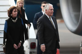 Llega Rex Tillerson, secretario de Estado de EU a México