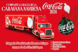 Hoy, Ramos Arizpe se llena de magia y luces con la Caravana Coca Cola, según el flyer compartido en redes sociales.