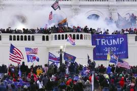 Foto tomada durante al asalto al Capitolio estadounidense en Washington el 6 de enero del 2021.