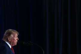 El presidente Donald Trump habla en el Museo Nacional de la Medalla de Honor, el jueves 10 de septiembre de 2026, en Arlington, Texas.