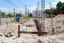 El nuevo centro comunitario se construye en prolongación Otilio González, en la colonia Morelos.