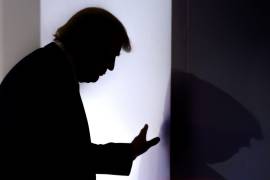 El empresario Donald Trump va de viaje de negocios a Davos