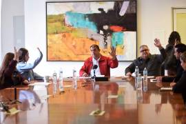 Integrantes de la Comisión de Patrimonio Inmobiliario durante la sesión donde se aprobó la donación del predio.