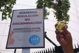 Protesta a favor de los vapeadores en México