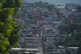 Casas en la ladera de la colina en Tila, estado de Chiapa, México. La población se está marchando de la localidad debido a la violencia relacionada con el crimen organizado.