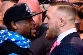 Mayweather y McGregor se dicen de todo en un cara a cara (video)