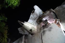 Lugar del accidente aéreo cerca del Aeropuerto Internacional Sardar Vallabhbhai Patel en Ahmedabad, Gujarat, India. El accidente de un avión 787-8 Dreamliner fabricado por Boeing se estrelló con 242 personas.