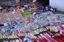 La mayor parte del material decomisado estaba en una bodega de un depósito de cerveza en la colonia Guadalupe Victoria.