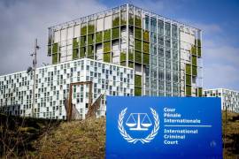 En la imagen, exterior del edificio sede de la Corte Penal Internacional (CPI).