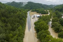 Algunas áreas del este de Kentucky reportaron la caída de 20 centímetros de agua en 24 horas