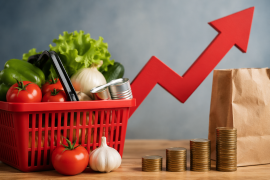 La inflación anual se ubicó en 4.6% en la última quincena de marzo, según el Instituto Nacional de Estadística y Geografía (INEGI), por encima del objetivo permanente del Banco de México de 3.%