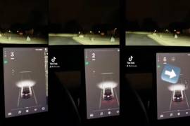 Una de las funciones que tiene el Tesla es la detección de objetos cercanos como motocicletas, carros e incluso personas desde los sensores que posee en auto y las cámaras.