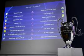 El cuadro con los cruces de los octavos de final de la Liga de Campeones 2022/23 tras el sorteo realizado en la sede de la UEFA.