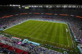 Estadio 974 en el partido entre Polonia y Argentina, durante la Fase de Grupos.