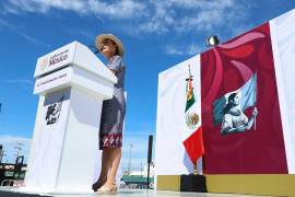 Claudia Sheinbaum Pardo, presidenta de México, encabezó la gira de La Transformación Avanza por la entidad de cara cumplir su primer año de gobierno.