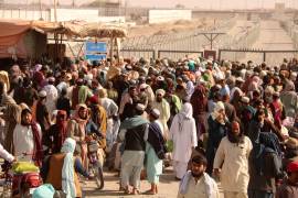 El gobernador en la de los talibanes para la provincia de Kandahar emitió un comunicado que anunció el cierre de la frontera con Pakistán. EFE/EPA/Akhter Gulfman