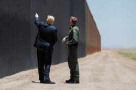 Cuatros años del gobierno de Trump y muro fronterizo no lleva ni 50% del proceso