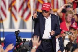 El expresidente estadounidense Donald Trump en un evento de campaña en Butler, Pensilvania. La jueza que preside el caso de documentos clasificados contraTrump en Florida desestimó la acusación.