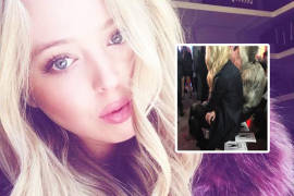 Tiffany Trump, ignorada y sola en desfile de modas