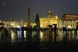 Vista de la Plaza de San Pedro en el Vaticano, en Roma, Italia. AP/Alessandra Tarantino