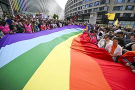 El Orgullo de Bruselas 2025 coincidiendo con el Día Internacional contra la Homofobia, la Bifobia y la Transfobia. La comunidad LGTBIQ+ se enfrenta a una ola de violencia sin precedentes” en todo el mundo.