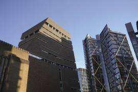Una imagen del edificio del Museo Nacional Británico de Arte Moderno, conocido como Tate Modern, en el sur de Londres, el viernes 2 de febrero de 2024. (Yui Mok/PA vía AP)