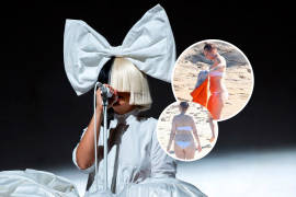 Sia se paseó en bikini y sin peluca en playas de México