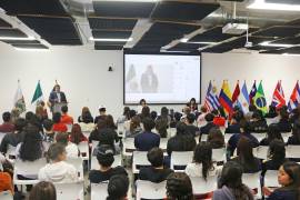 Autoridades universitarias encabezaron la inauguración presencial en la Infoteca del Campus Arteaga.