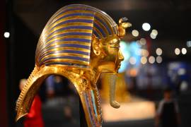 Máscara de Tutankamón, que se exhibirá en el Gran Museo Egipcio (GEM) cuya inauguración está prevista para 2022.