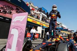 Max Verstappen celebrando triunfo de GP de Francia.