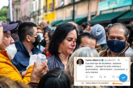 En su cuenta de Twitter, el periodista de Radio Centro, publicó un comentario sobre la alcaldesa, a quien calificó de “violenta y provocadora”