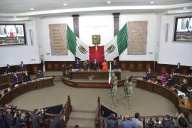 Este lunes, en el recinto del Congreso del Estado se rindió homenaje al Ejército Mexcano por su 111 Aniversario.