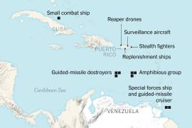 Se trata del mayor despliegue de fuerzas estadounidenses en la región en décadas, y su propósito es reforzar lo que el gobierno de Donald Trump afirma que es una misión antidroga y antiterrorista.