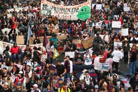 La movilización conmemoró el 58 aniversario de la matanza estudiantil del 2 de octubre de 1968.