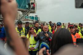 Diosdado Cabello, ministro de Interior de Venezuela, recibió el año pasado un vuelo con migrantes venezolanos procedentes de México.