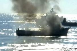 El ex buque japonés “Onjuku”, utilizado durante décadas por la Armada de México, fue hundido de manera controlada frente a las costas de Tamaulipas.