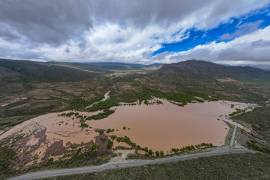 La presa Palo Blanco, del municipio de Ramos Arizpe, registra un lleno del 100 por ciento luego del paso de la tormenta tropical “Alberto”.