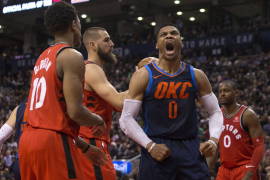 Westbrook y Anthony hacen historia en victoria del Thunder